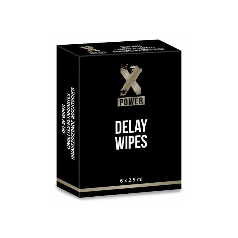 XPOWER Lingetttes retardantes Delay Wipes XPower x6
